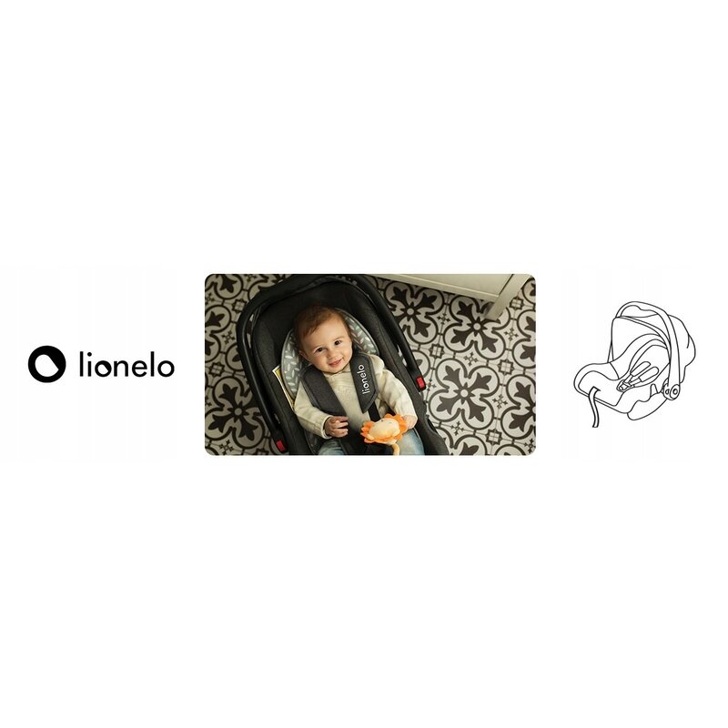 Lionelo - Scaun auto Noa Plus Scandi, 0-13 Kg, Gri image 13