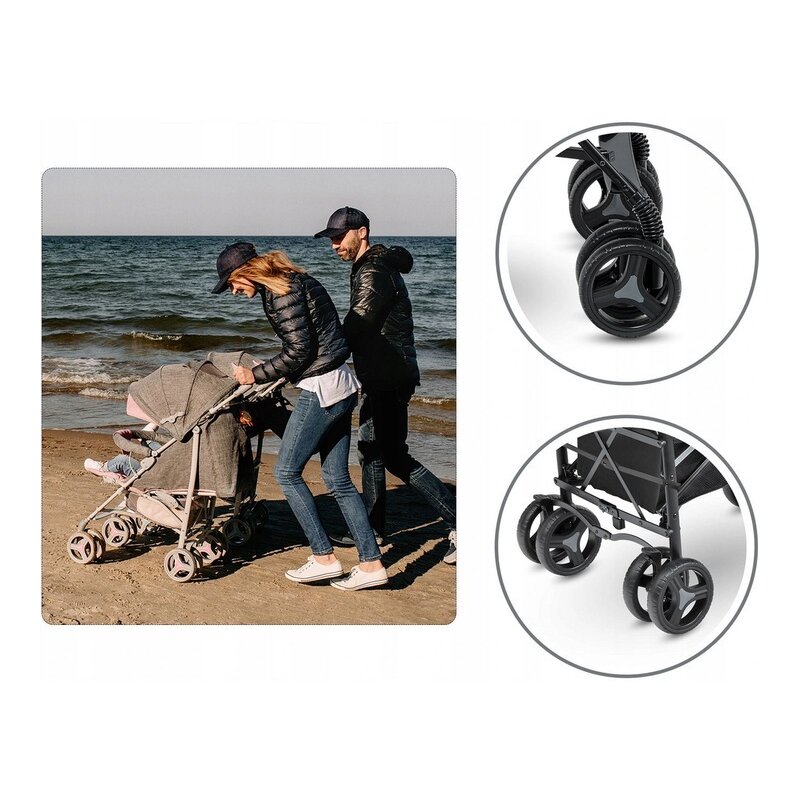 Lionelo - Carucior sport Irma Cu accesorii, Negru image 36