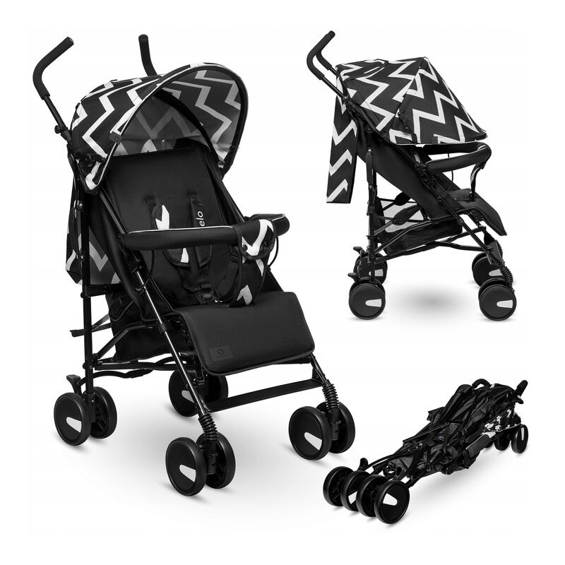 Lionelo - Carucior sport Elia Oslo Cu accesorii, Negru image 1