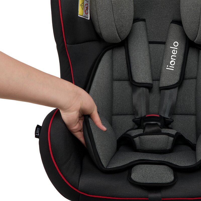 Lionelo - Scaun auto Liam Sporty Spatar reglabil, Pozitie de somn, 0-18 Kg, Negru image 11
