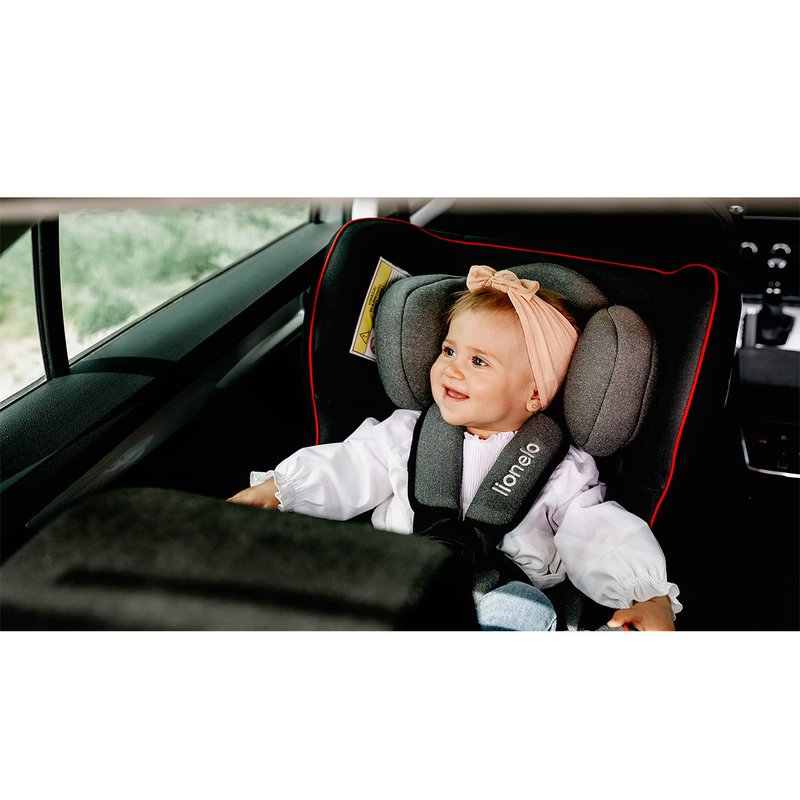 Lionelo - Scaun auto Liam Sporty Spatar reglabil, Pozitie de somn, 0-18 Kg, Negru image 18