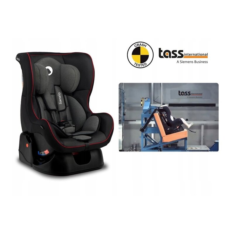Lionelo - Scaun auto Liam Sporty Spatar reglabil, Pozitie de somn, 0-18 Kg, Negru image 21