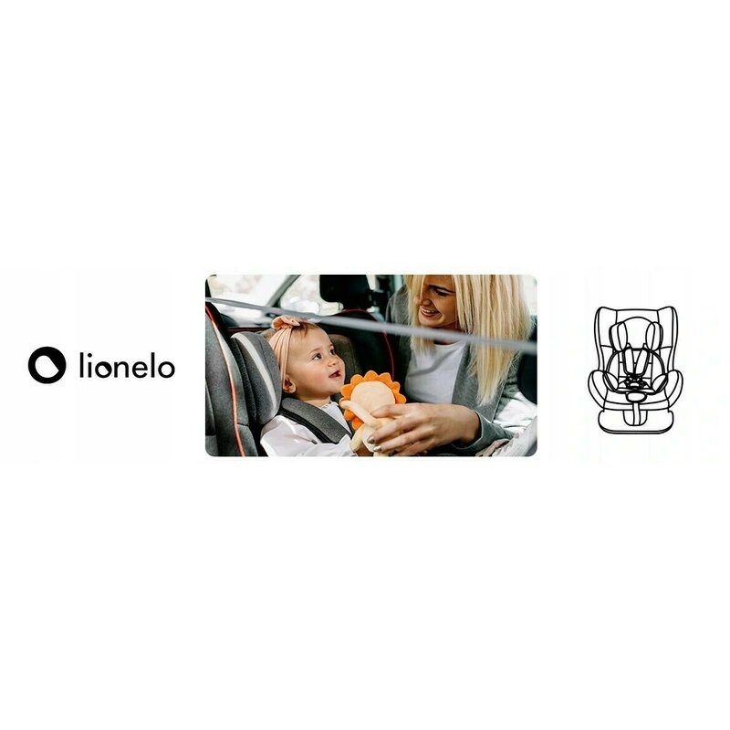 Lionelo - Scaun auto Liam Sporty Spatar reglabil, Pozitie de somn, 0-18 Kg, Negru image 22