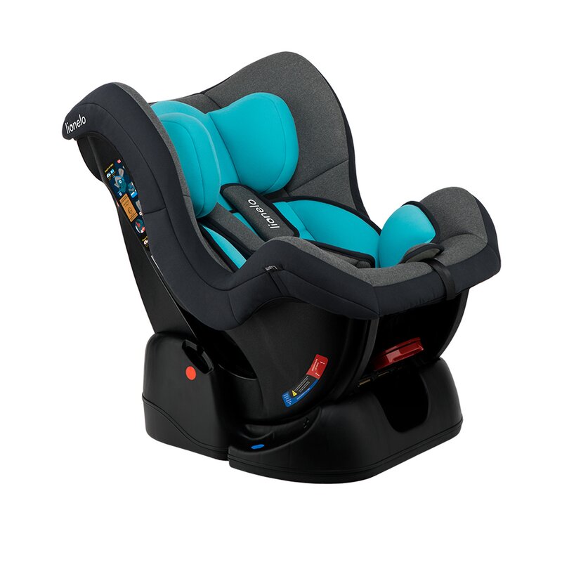 Lionelo - Scaun auto Liam Sky Spatar reglabil, Pozitie de somn, 0-18 Kg, Turcoaz