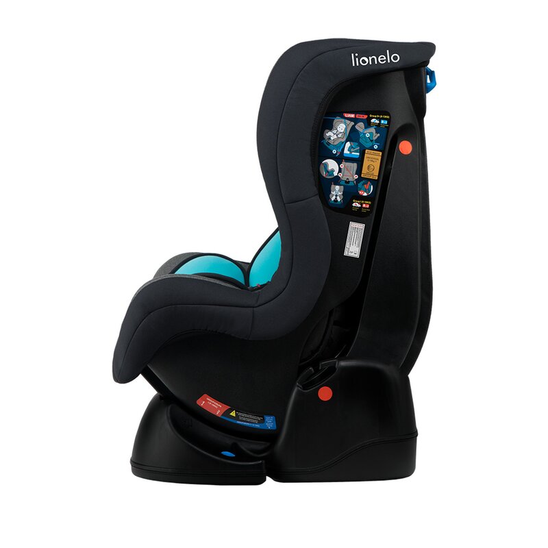 Lionelo - Scaun auto Liam Sky Spatar reglabil, Pozitie de somn, 0-18 Kg, Turcoaz image 9