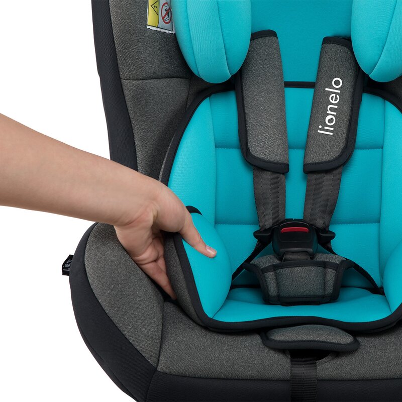 Lionelo - Scaun auto Liam Sky Spatar reglabil, Pozitie de somn, 0-18 Kg, Turcoaz image 14