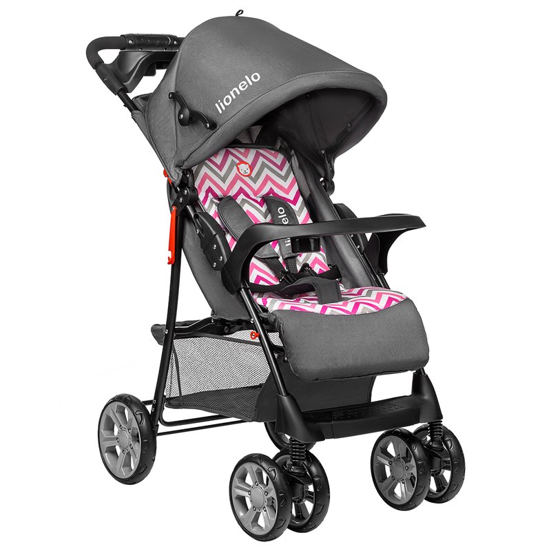 Lionelo - Carucior sport Emma Plus Scandi Cu accesorii, Roz image 3