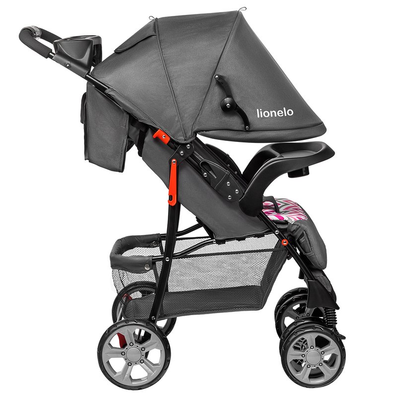 Lionelo - Carucior sport Emma Plus Scandi Cu accesorii, Roz image 6