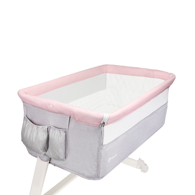 Lionelo - Patut co-sleeper Theo Magnolia 2 in 1, 90x50 cm, Roz image 5