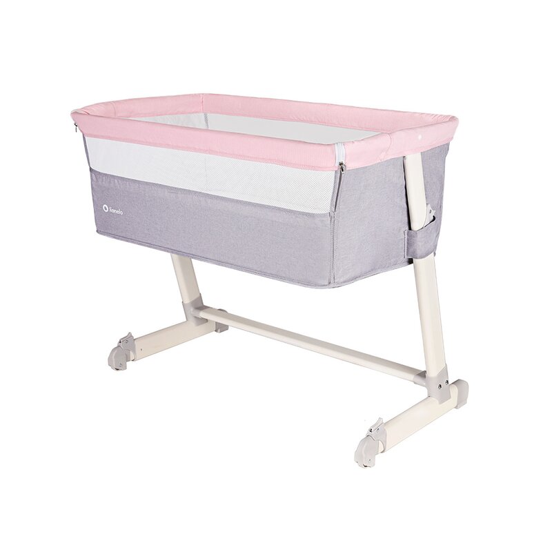 Lionelo - Patut co-sleeper Theo Magnolia 2 in 1, 90x50 cm, Roz image 6