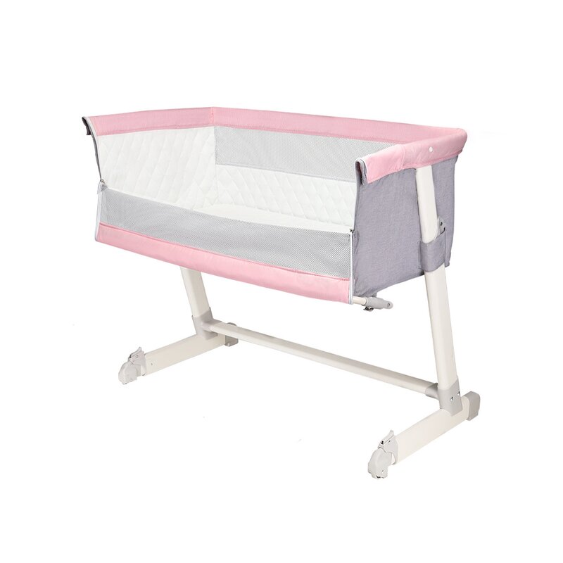 Lionelo - Patut co-sleeper Theo Magnolia 2 in 1, 90x50 cm, Roz image 7