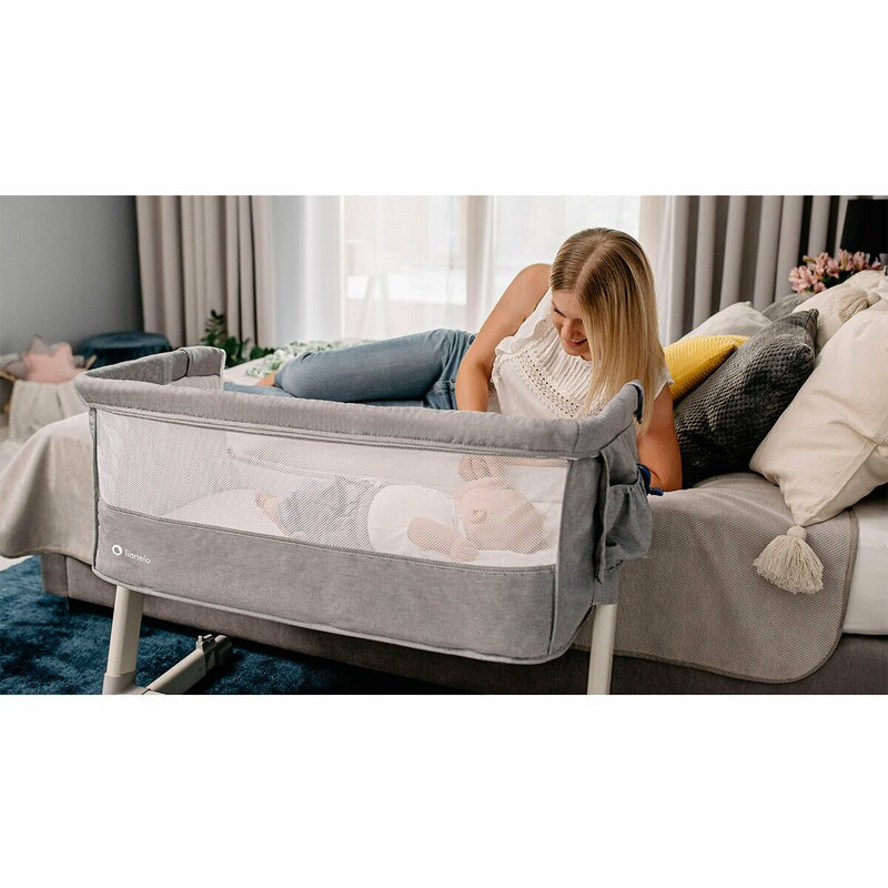 Lionelo - Patut co-sleeper Theo Magnolia 2 in 1, 90x50 cm, Roz image 23