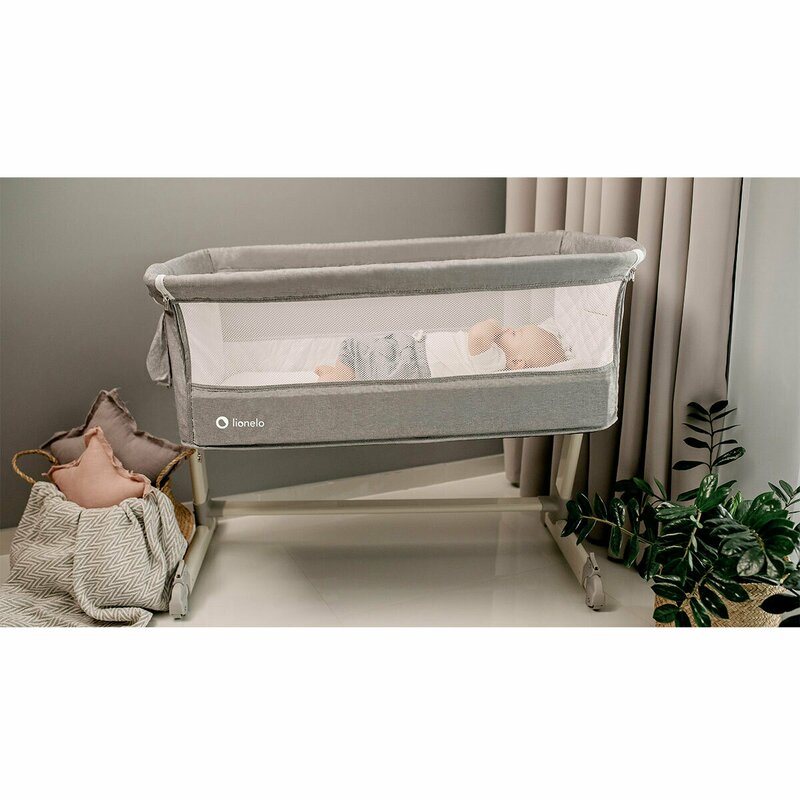 Lionelo - Patut co-sleeper Theo Magnolia 2 in 1, 90x50 cm, Roz image 25