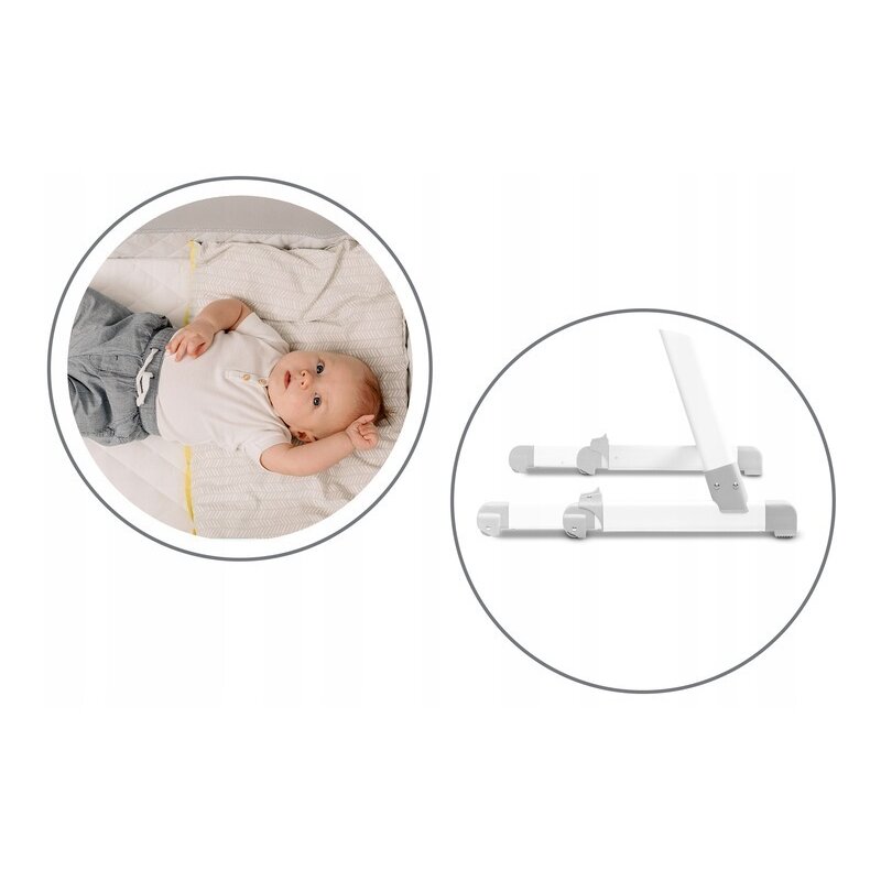 Lionelo - Patut co-sleeper Theo Magnolia 2 in 1, 90x50 cm, Roz image 29