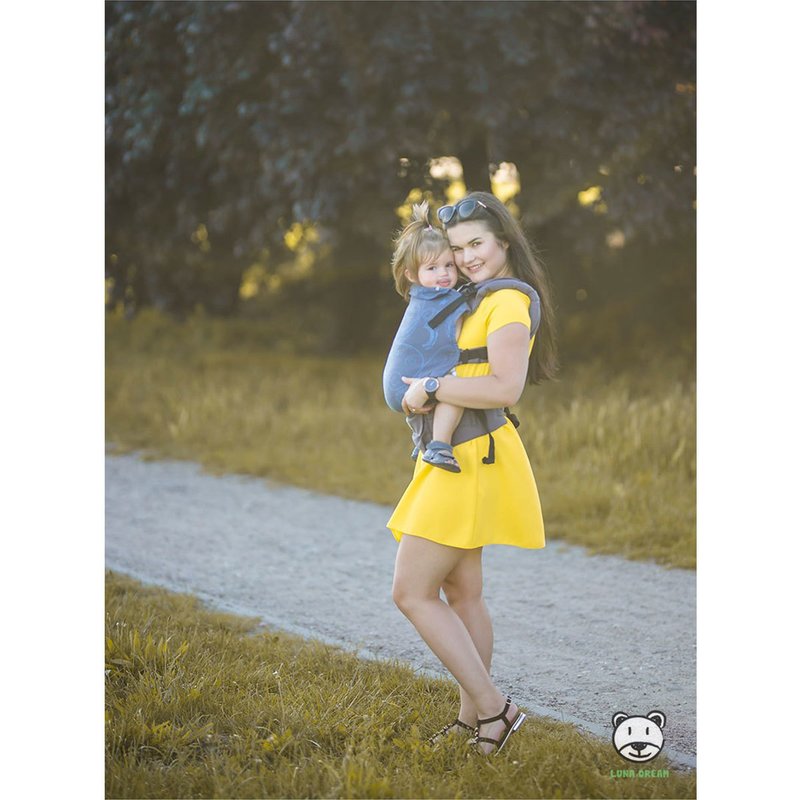 Luna Dream - Marsupiu ajustabil Grow Up Wrap, Jeans Dark image 2