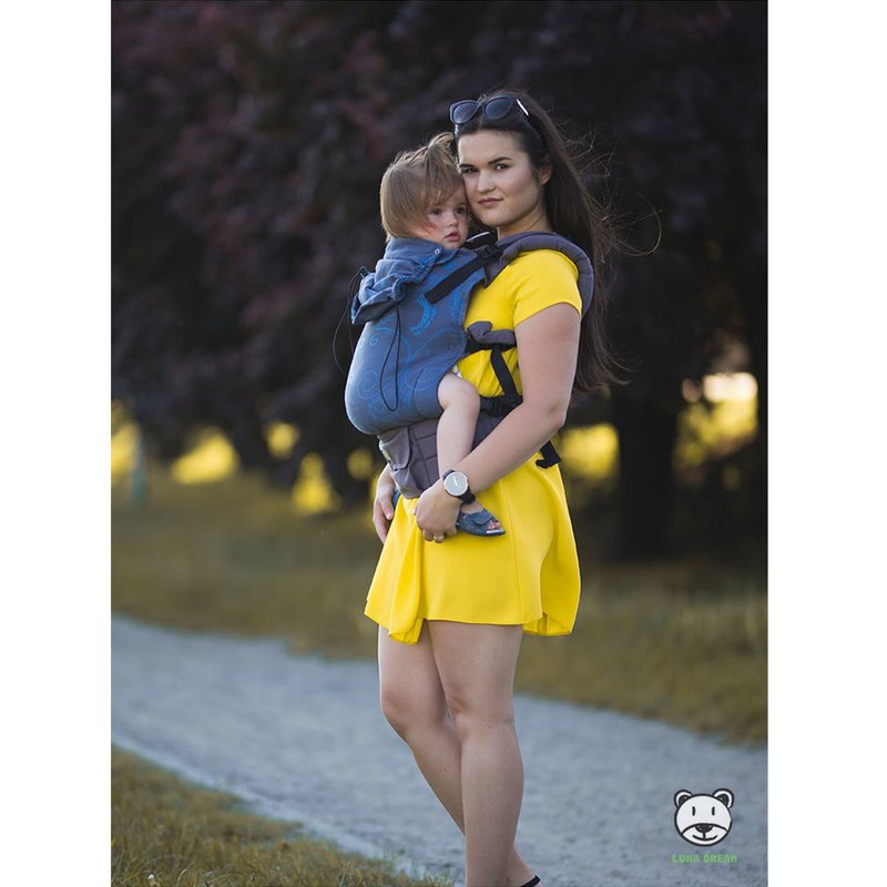 Luna Dream - Marsupiu ajustabil Grow Up Wrap, Jeans Dark image 3