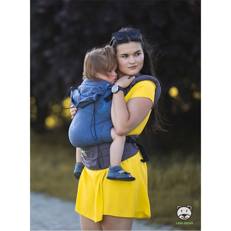 Luna Dream - Marsupiu ajustabil Grow Up Wrap, Jeans Dark image 4