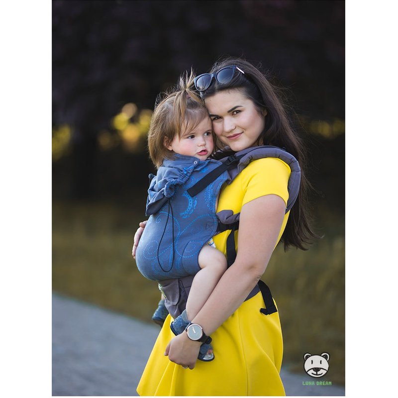 Luna Dream - Marsupiu ajustabil Grow Up Wrap, Jeans Dark image 5