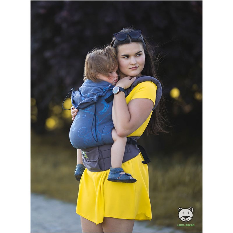 Luna Dream - Marsupiu ajustabil Grow Up Wrap, Jeans Dark image 6