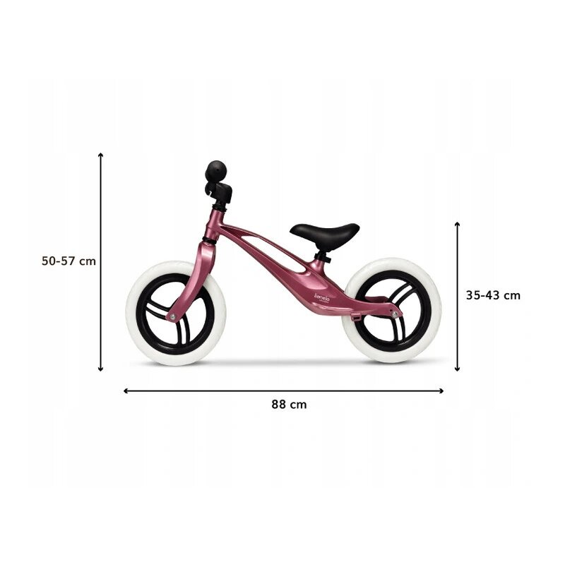 Lionelo - Bicicleta fara pedale Bart, 12 , Bubblegum image 2