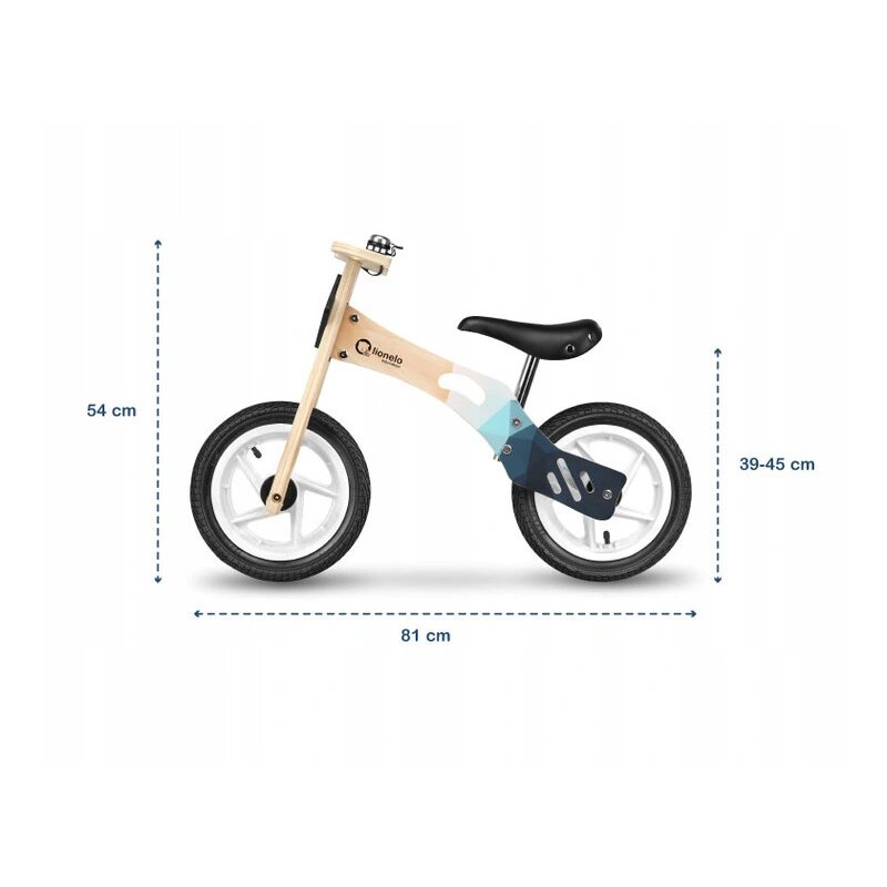 Lionelo - Bicicleta fara pedale Willy Indygo, 12”, Albastru image 2