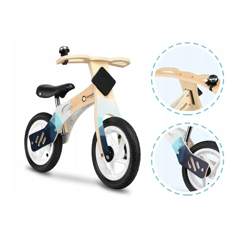 Lionelo - Bicicleta fara pedale Willy Indygo, 12”, Albastru image 3