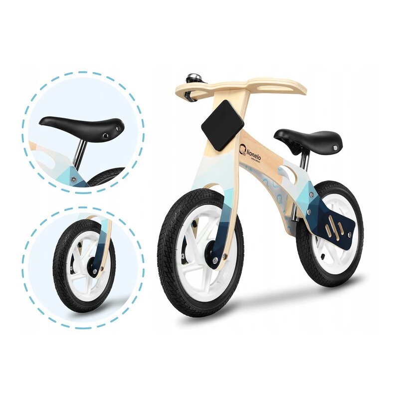 Lionelo - Bicicleta fara pedale Willy Indygo, 12”, Albastru image 4
