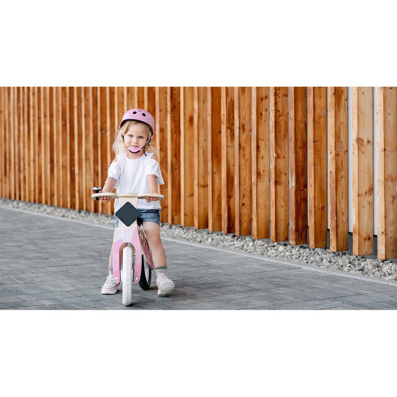 Lionelo - Bicicleta fara pedale Willy Bubblegum, 12”, Alb/Roz image 5