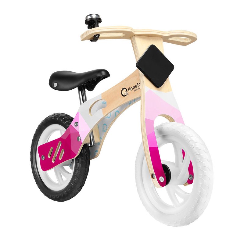 Lionelo - Bicicleta fara pedale Willy Bubblegum, 12”, Alb/Roz image 17