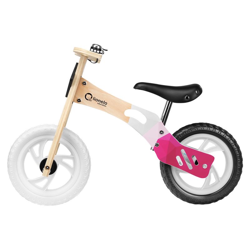 Lionelo - Bicicleta fara pedale Willy Bubblegum, 12”, Alb/Roz image 19