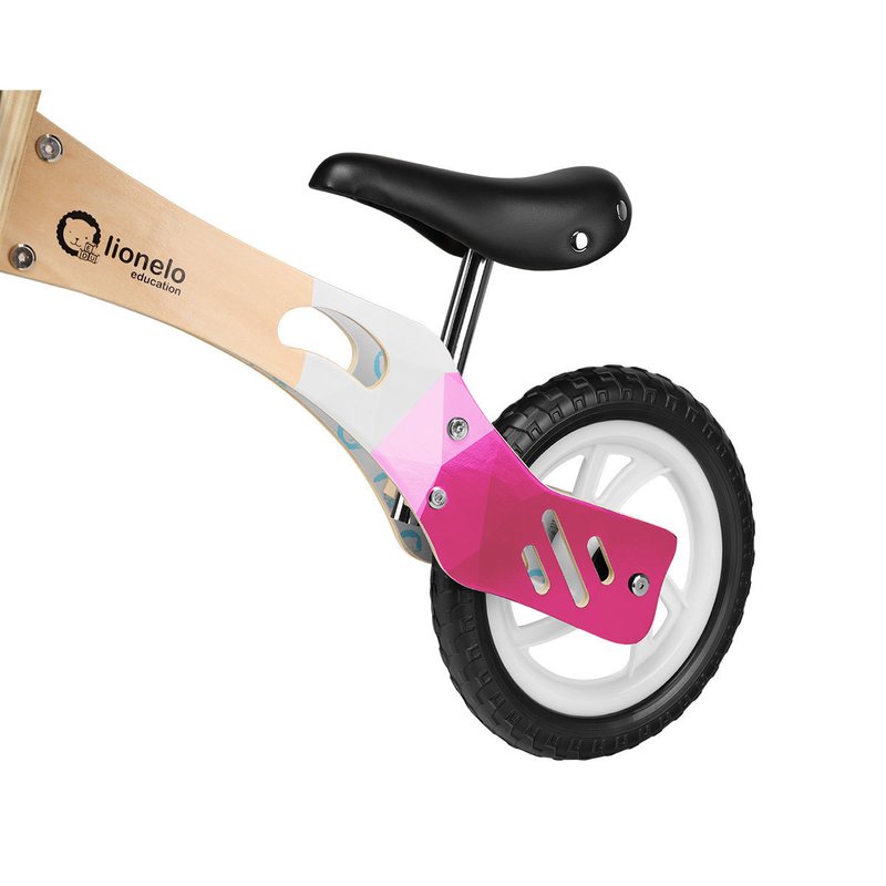 Lionelo - Bicicleta fara pedale Willy Bubblegum, 12”, Alb/Roz image 20