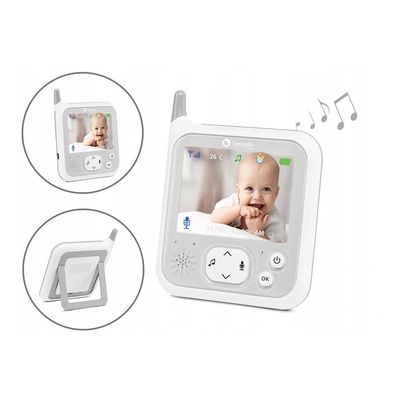 Lionelo - Videofon Babyline 7.1 , Cu melodii, Cu lampa inclusa image 9