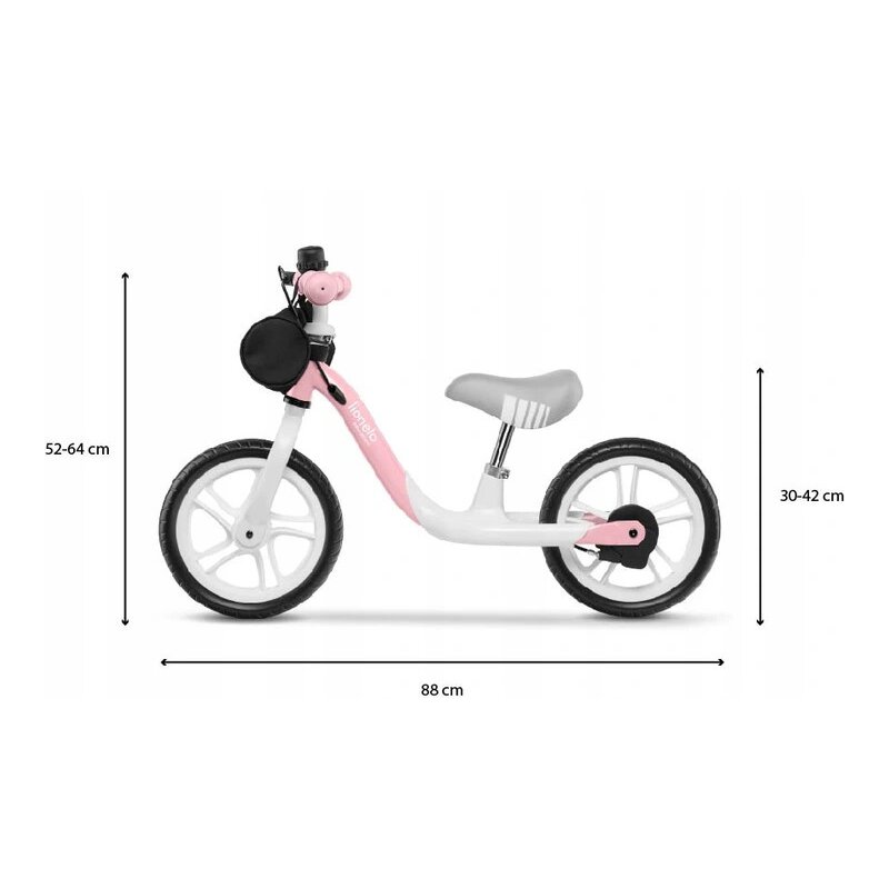 Lionelo - Bicicleta fara pedale Arie, 12″, Bubblegum image 2