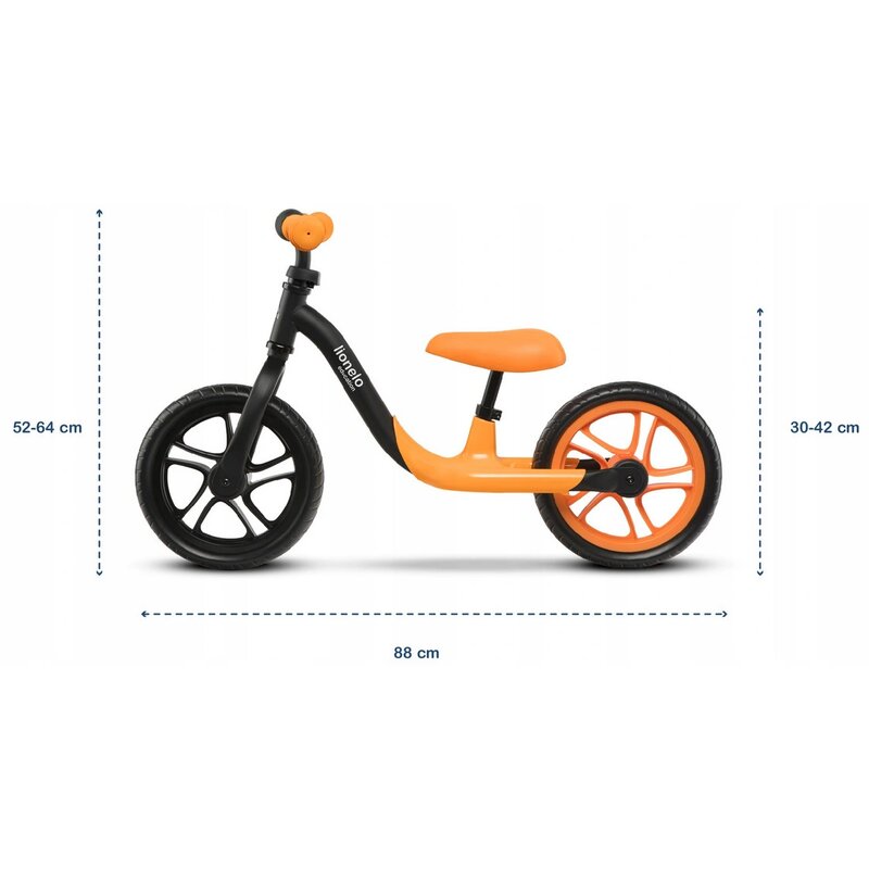 Lionelo - Bicicleta fara pedale Alex, 12″, Orange image 2