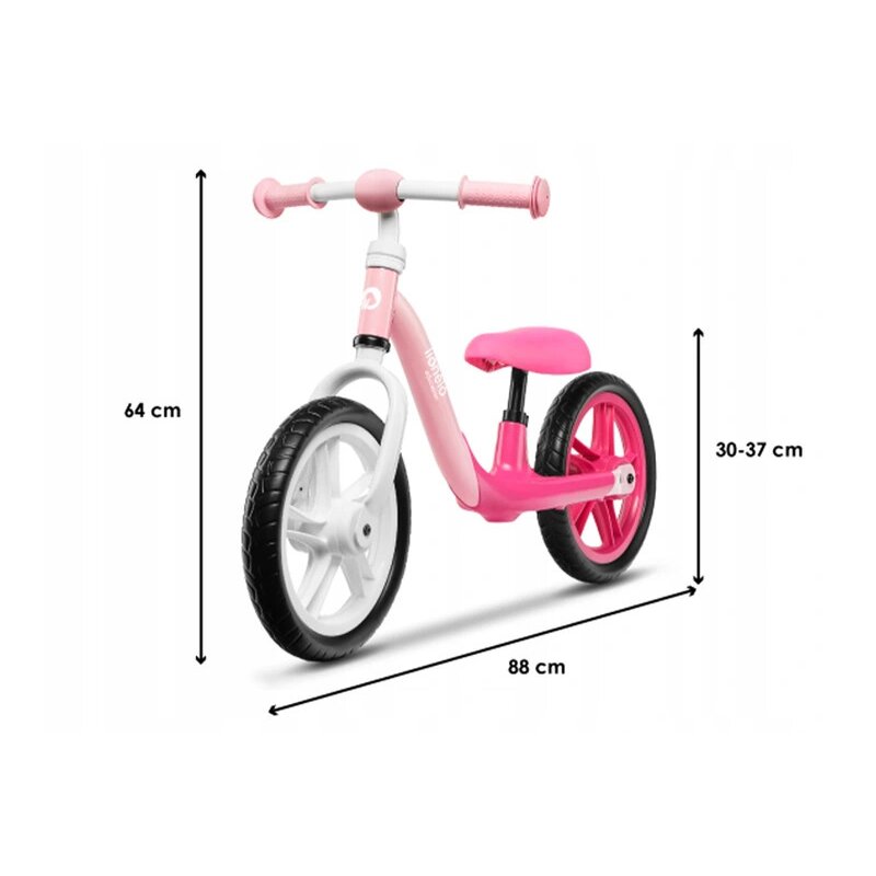 Lionelo - Bicicleta fara pedale Alex, 12″, Bubblegum image 2