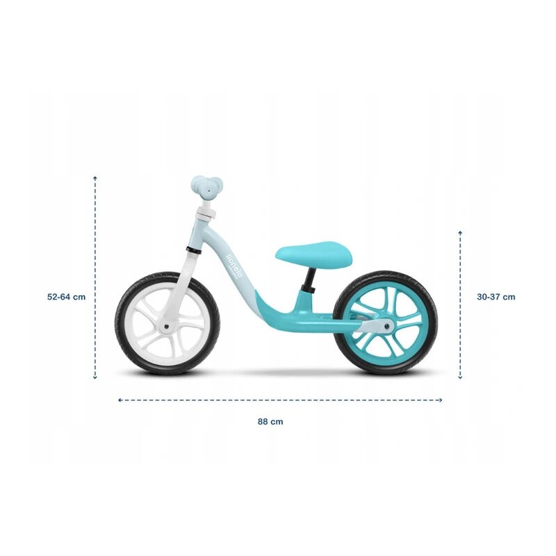 Lionelo - Bicicleta fara pedale Alex, 12″, Turquoise image 2