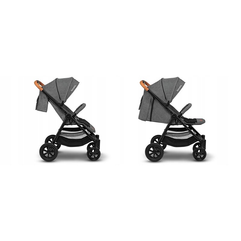 Lionelo - Carucior sport Bell, De la nastere, Cu accesorii, 0-22 kg, Gri image 3