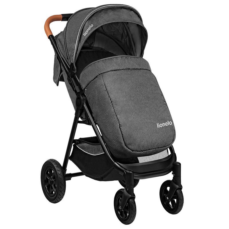 Lionelo - Carucior sport Bell, De la nastere, Cu accesorii, 0-22 kg, Gri image 5