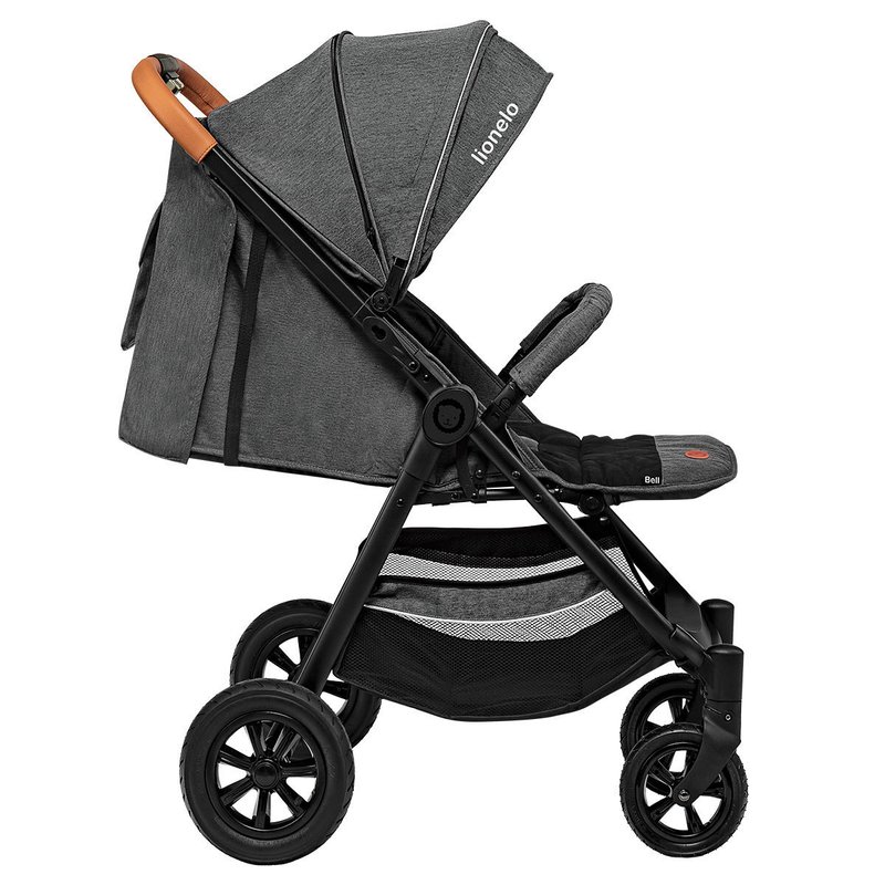Lionelo - Carucior sport Bell, De la nastere, Cu accesorii, 0-22 kg, Gri image 6
