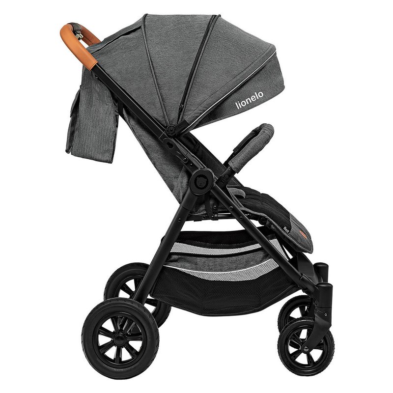 Lionelo - Carucior sport Bell, De la nastere, Cu accesorii, 0-22 kg, Gri image 14