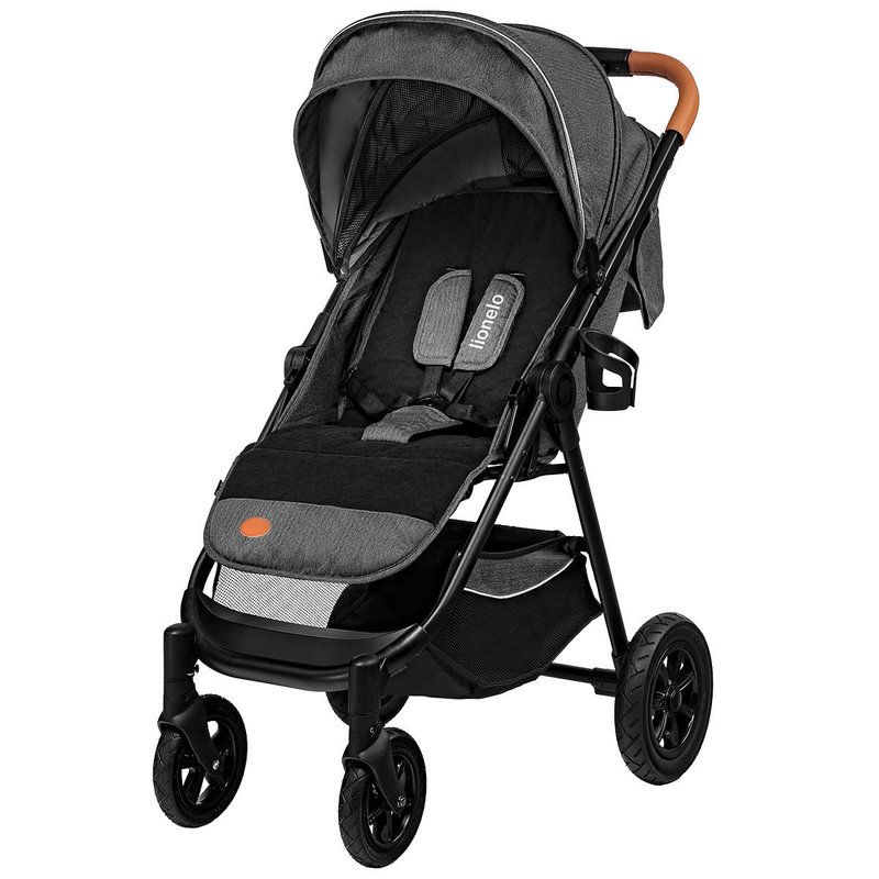 Lionelo - Carucior sport Bell, De la nastere, Cu accesorii, 0-22 kg, Gri image 16