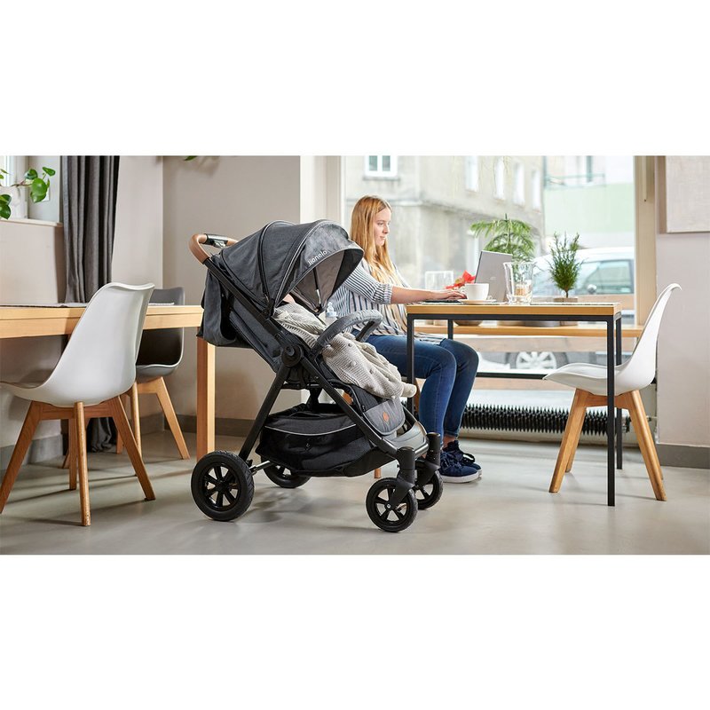 Lionelo - Carucior sport Bell, De la nastere, Cu accesorii, 0-22 kg, Gri image 28
