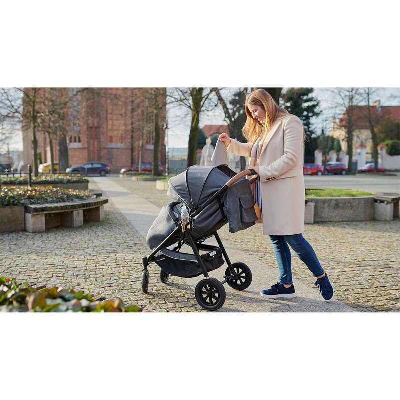 Lionelo - Carucior sport Bell, De la nastere, Cu accesorii, 0-22 kg, Gri image 30