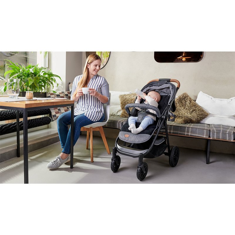 Lionelo - Carucior sport Bell, De la nastere, Cu accesorii, 0-22 kg, Gri image 32