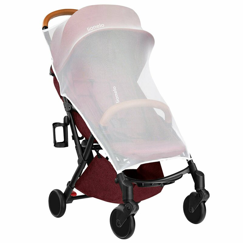 Lionelo - Carucior sport Julie, De la nastere, Cu accesorii, Cadru din aluminiu, 0-15 kg, Rosu image 10