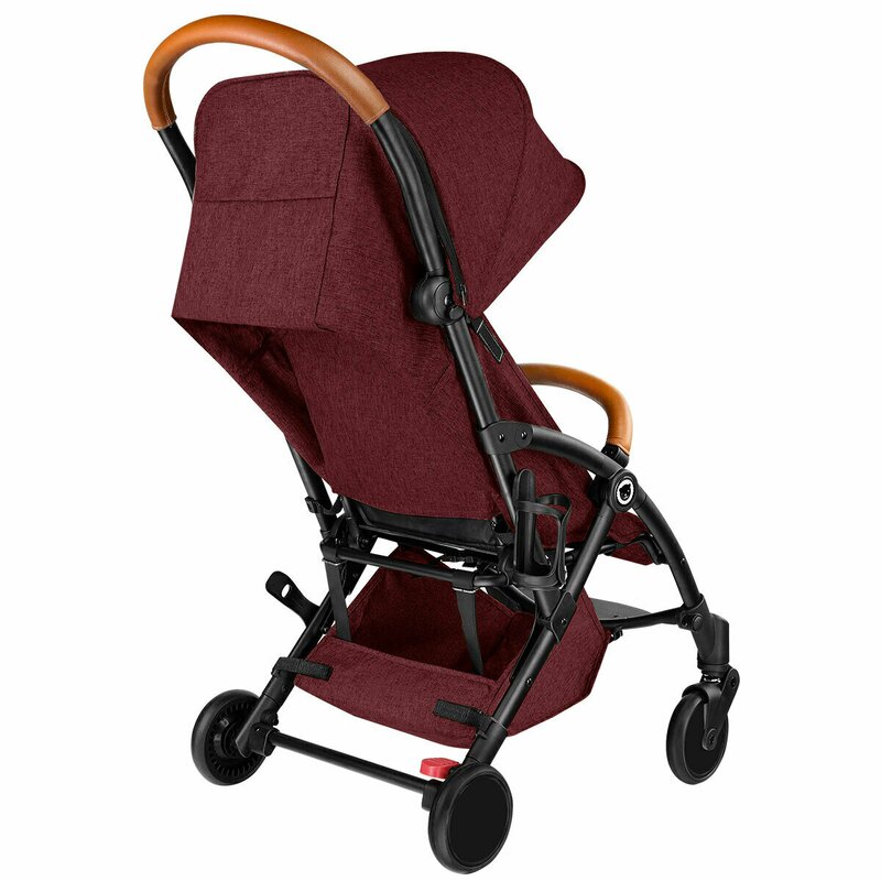 Lionelo - Carucior sport Julie, De la nastere, Cu accesorii, Cadru din aluminiu, 0-15 kg, Rosu image 14