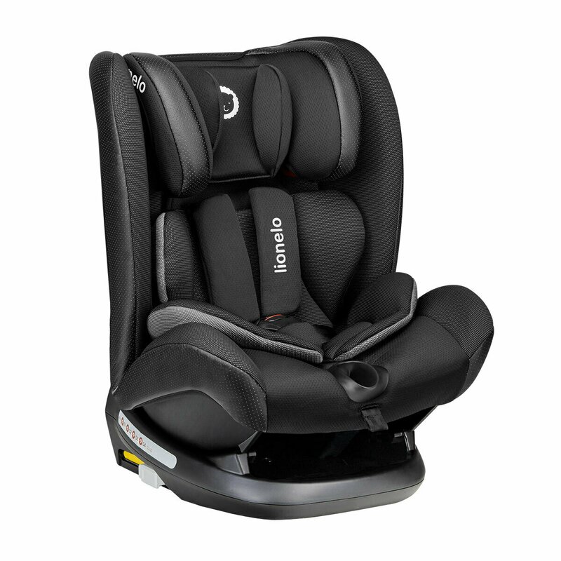 Lionelo - Scaun auto Oliver Carbon Spatar reglabil, Protectie laterala, Top Tether, 9-36 Kg, cu Isofix, Negru image 4