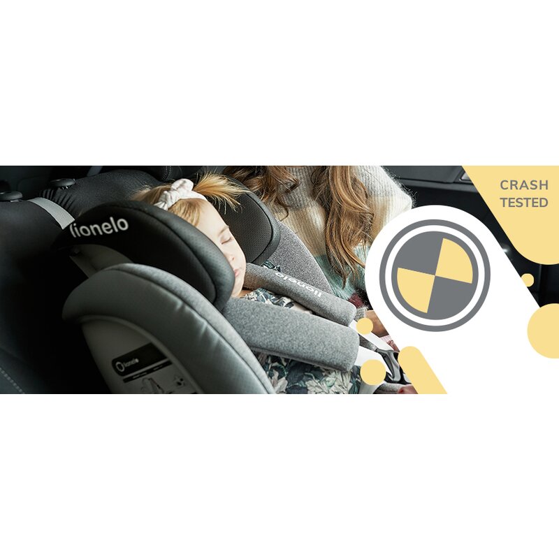 Lionelo - Scaun auto Oliver Carbon Spatar reglabil, Protectie laterala, Top Tether, 9-36 Kg, cu Isofix, Negru image 17