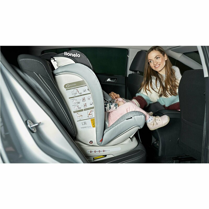 Lionelo - Scaun auto Oliver Carbon Spatar reglabil, Protectie laterala, Top Tether, 9-36 Kg, cu Isofix, Negru image 23