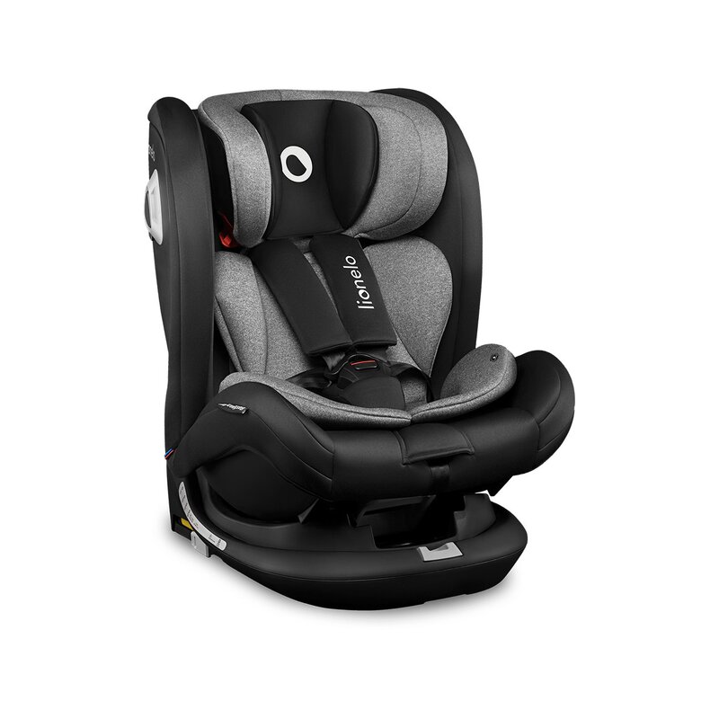 Lionelo - Scaun auto Bastiaan RWF Pozitie de somn, Protectie laterala, Rotire 360 grade, 0-36 Kg, cu Isofix, Negru image 8